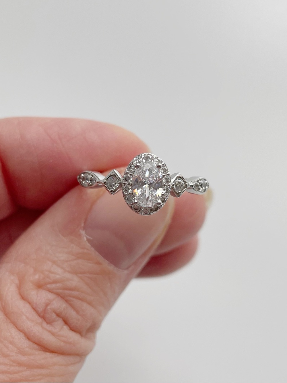 Oval Halo Ring